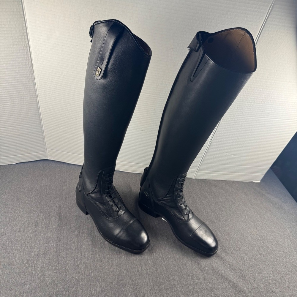Mountain Horse Sovereign High Rider Black Leather Tall Field Boots Womens